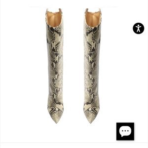 SCHUTZ MARYANA BOOT SNAKESKIN